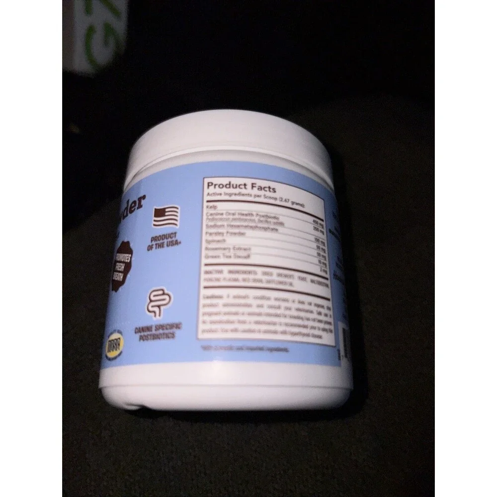 Dental Powder By Natural Dog Company . Teeth Brightener & Fresh Breath .